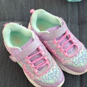 Kids Purple and Pink Sneakers